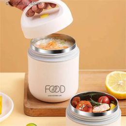 Bento Boxes Stainless Steel Vacuum Thermal Lunch Box Leakproof Sealed Bucket Food Warmer Soup Cup Bento Box For dents And Adults L49