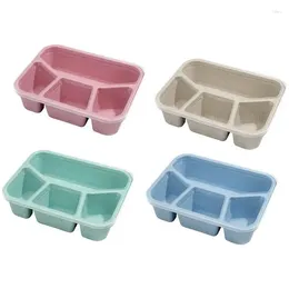 Dinnerware Bento Lunch Box With Sealing Rings For Adults Kids Side Buckle Design Picnic Fresh Salad Fruit Container Storage