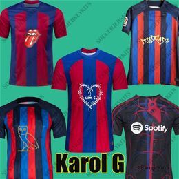 S Karol G Griselda Joint Version PEDRI LEWANDOWSKI Soccer Jersey GAVI Futbol FERRAN ROSALIA Football Shirt Barca Kit Kids Camiseta Fc Barc 72