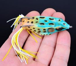 High Quanlity Soft Plastic Ray Frog Snakehead Lure 2 hooks Fishing Bait 5 5cm 12g freshwater Crankbait Artificial Lures324f2329672