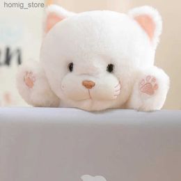 Plush Dolls Kawaii Soft Long Cat Plush Stuffed Toy Animal Doll Pillow Bedroom Sofa Decorative Cushion Cute Baby Kid Girlfriend Birthday Gift Y240415