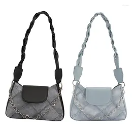 Shoulder Bags 2024 Bag PU Leather Underarm For Girl Women Armpit Large Capacity Handbag Shopping