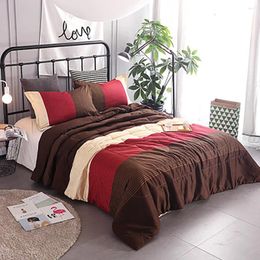 Bedding Sets Comfortable Quilt King Size Solid Color Full Pillowcase & Duvet Cover Set