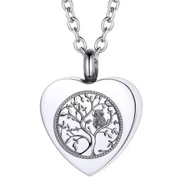 Ashes Necklace Owl Tree of Life Urn Pendant Keepsake Memorial Cremation Jewellery for Ashes for Women4463031
