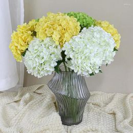 Decorative Flowers Artificial Flower Not Withered Non-fading Faux Hydrangea Realistic Real Touch Silk Wedding Centrepieces