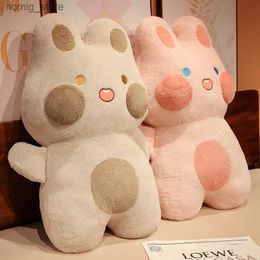 Plush Dolls Kawaii كاريكاتير ناعمة أرنب حيوان أفخم حشو لعبة سادة وسادة أريكة سرير ديكور وسادة لطيف الأطفال أطفال صديقة هدية y240415