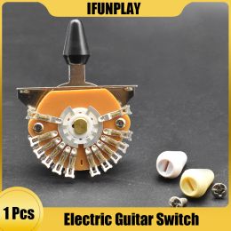 Guitar 1pcs Super Switch Guitar 5way 24 Legs Pickup Selector 4Pole Double Wafer for ST/TL Guitar with Black/Ivory/White