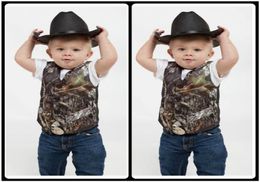 2020 Custom Camo Boy039s Formal Wear Camouflage Real Tree Satin Vest Cheap Only Vest For Wedding Kids Boy Formal Wear2194011