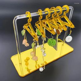 Decorative Plates Earring Hanger Rack With Mini Hangers Jewelry Parts Shape Clothes Storage Holder