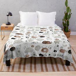 Blankets Sheep Throw Blanket For Bed Luxury Designer Brand