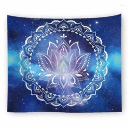 Tapestries Meditation Flower Of Life Mandala Room Bedroom Background Decoration Wall Cloth Tablecloth Yoga Tapestry