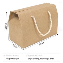 Gift Wrap Cardboard Cake Box Suitable For Wedding Day Convenient Carrying Carton Can Be Customised Logo Pink And Green