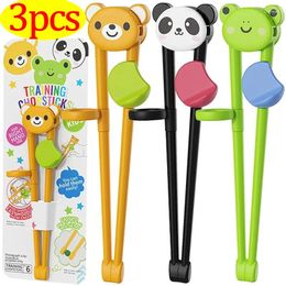 Chopsticks Cartoon Animal For Children Cute Bear Panda Elementary Learning Chopstick Baby Kids Training Tableware Sticks
