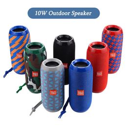 TG117 Outdoor Speaker Waterproof Portable Wireless Column Loudspeaker Box Support TF Card FM Radio Aux Input 240415