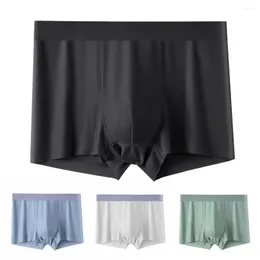 Underpants Trendy Breathable Quick Dry Plus Size High Elasticity Male Solid Colour Inner Wear Clothes