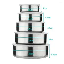 Storage Bottles Transparent Plastic Lid Container Stainless Steel Food Containers Set With Leak-proof Lids For Home Preservation