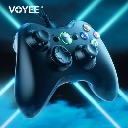 Gamepads VOYEE USB Wired Gamepad for Xbox 360 Controller Game Controller Joystick for Xbox 360 Slim Windows 10 8 7 PC Control