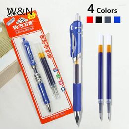 Pcs Big Capacity Gel Pen Set 0.5mm Blue/Black/Red Replaceable Refill Press Ballpoint Writing School Office Supplies