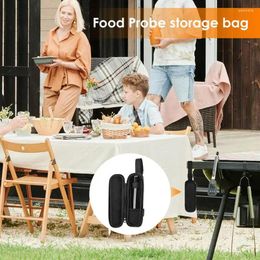 Storage Bags Travel Compatible Carrying Case Adjustable Temperature Monitor Bag Portable Double Zipper Cooking Black Holder