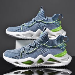 men running shoes white black blue volt mens trainers outdoor sports sneakers GAI size 39-44