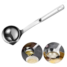 Spoons Durable Kitchen Oil Filter Spoon Stainless Steel Skimmer Cooking Scoop For Pot