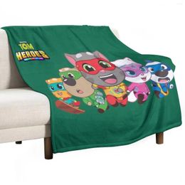 Blankets Talking Tom And Friends 56 Throw Blanket Furry Dorm Room Essentials Vintage Sofa