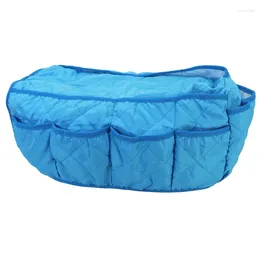 Storage Bags Sofa Armrest Hanging Bag Organiser Holder With Pockets Armchair Home Reusable Blue