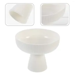 Disposable Cups Straws Mini Cake Containers Nordic Style Dessert Bowl Ice Cup Fruit Salad White Ceramics