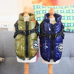 Dog Apparel Fashion Pet Clothes Autumn And Winter Coat Vest Teddy Puppy Smooth Reflective Ski Suit Coats