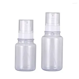 Storage Bottles PET Plastic Spray Bottle Transparent Toner Water Liquid Alcohol Hand Sanitizer 120ml 170ml 10pc Cosmetic Fine Mist