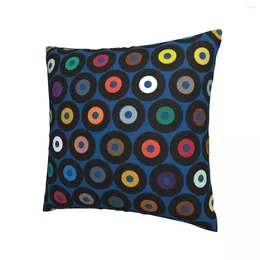 Pillow Blue Pillowcase Printing Polyester Cover Decorations Retro Throw Case Bedroom Drop 40 40cm