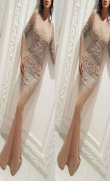 Yousef Aljasmi Charbel Zoe Long Sleeve Dresses Evening Wear Luxury Beaded Gold Prom Dress Mermaid Evening Gown Celebrity Formal Dr8382495