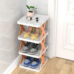 Kitchen Storage Multi-Layer Shoe Rack Organiser Stackable Box Plastic Cabinet Device
