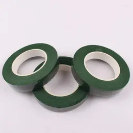 Decorative Flowers 2Pcs 27m Floral Stem Tape Corsages Buttonhole Artificial Flower Stamen Wrap Florist Green Tapes Nylon Supplies