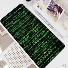 Mouse Pads Wrist Rests Matrix Binary Code Mouse Gamer Mausepad Computer Accessories Gaming Keyboard Pad Deskmat Rubber Mat Mousepad Mats Pc Cabinet Xxl