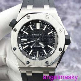 Famous AP Wrist Watch Royal Oak Offshore 15710ST Mens Watch Black Face Date Deep Dive 300m 42mm Automatic Mechanical Watch Warranty
