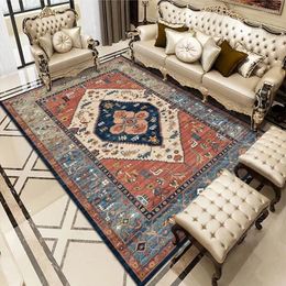 Carpets Vintage Turkish Carpet For Living Room Bedroom Tea Table Bedside Anti-slip Mat