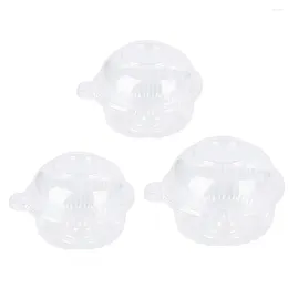 Take Out Containers 100pcs Individual Cupcake Holder Multi-Purpose Container Single Compartment With Deep Dome For Home Kitchen Party Favor