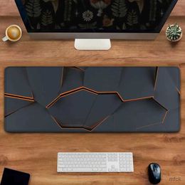 Mouse Pads Wrist Rests Polygon Material Design Desk Mat XXL Rubber Base Extended Office Deskmat Big Large Gaming Mouse Pad Pc Gamer Mousepad 900x400