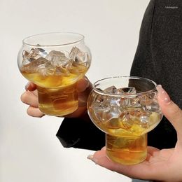 Wine Glasses Ins Glass Cup Premium Creative Design BuJuice Drinking Water Whiskey Wave Shape Whisky