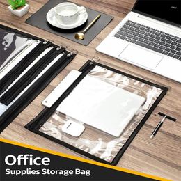 Storage Bags 6pcs Transparent Pencil Case Marker Waterproof Cosmetic Bag Stationery Organiser Office School Supplies