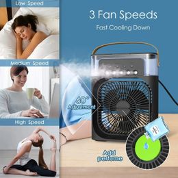 Misting Fan With Five Holes For Humidification Portable Handheld Usb Model Desk Bedside Table Or Coffee 240415