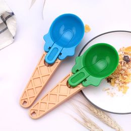 New Kids Ice Cream Bowl Spoon Set Durable Children Gifts Lovely Dessert Bowl DIY Ice Cream Tools Icecream