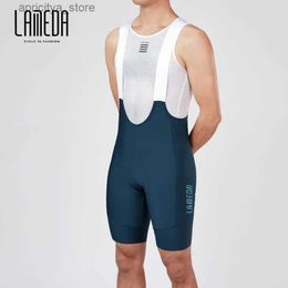 Cycling Jersey Sets LAMEDA Summer Professional Competitive Cycling Strap Shorts Mens Road Mountain Bike Bodysuit Bike Sling Pants L48