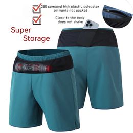 UETEEY Men Sport Shorts Full Pocket Casual Trail Running Breathable Quick Dry Marathon Gym Jogging Tennis Male Athletic 240411