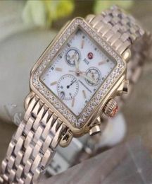 3 colour Watch Signature DECO Diamonds MOP Shell Dial Diamond Mark Quartz Movement Watch Women039s MWW06P000099 Lady Watches 336429791