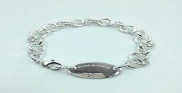 11 S925 Sterling Silver Oval Pendant Exclusive Bracelet Original High Quality Jewelry Lovers Wedding Valentine Gift H09182898077