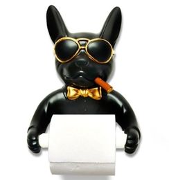 Dog Toilet Paper Holder Hygiene Resin Tray Punch Hand Tissue Box Household Reel Spool Device Y2001082365021