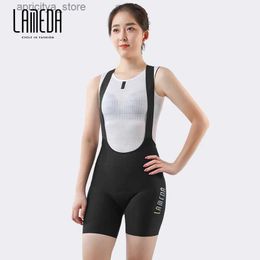 Cycling Jersey Sets Lameda Bib Pants Shorts Women Cycling Seamss Breathab Cycling Bibs with Comfortab Pad Womens Cycling Shorts L48