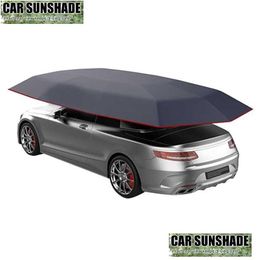 Car Sunshade Insated Hood Canopy Waterproof Uv-Proof Outdoor Vehicle Carport Tarpain Shed Drop Delivery Automobiles Motorcycles Interi Ote6B